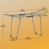 Songmics Skalbinių džiovykla iš plieno ir PP plastiko, 56,5x173x96,5 cm