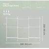 Songmics Kabykla 3 lygių reguliuojama 33,5x240-353x208-310 cm