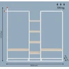 Songmics Kabykla, 33,8 x 163,6 x 175,3 cm