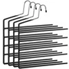 Songmics Drabužių kabykla, 35x32x0,5 cm, juoda, metalas