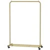 Songmics Drabužių stovas su lentyna 40,5 x 91 x 158 cm, auksinės spalvos