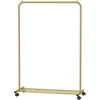 Songmics Drabužių stovas su lentyna 40,5 x 91 x 158 cm, auksinės spalvos