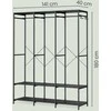 Songmics Atvira drabužių spinta, 40 x 141 x 180 cm