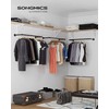 Songmics Drabužių kabykla, 92x30x7 cm, juoda