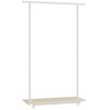 Songmics Drabužių kabykla, 98.5x35x160.3 cm, smėlio spalvos