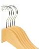 Songmics Drabužių kabykla, medinė, 44.5x23x1.2 cm, natūrali