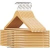 Songmics Drabužių kabykla, medinė, 44.5x23x1.2 cm, natūrali