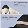 Songmics Kelnės pakabos, 20 vnt. rinkinys, medinės pakabos