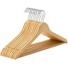 Songmics Drabužių pakabos, medinės, 44,5x23x1,2 cm, natūralios