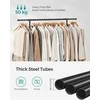 Songmics Drabužių stovas 101x49x115 cm Juodas Plienas