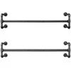 Songmics Drabužių stovas 110x30x29,5 cm juodas plienas