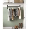 Songmics Drabužių stovas 110x30x29,5 cm juodas plienas