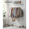 Songmics Drabužių stovas 110x45x162,9 cm Baltas Plienas