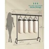 Songmics Drabužių stovas 160x45x163 cm Juodas plienas