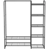Songmics Drabužių stovas 29x112x158,4 cm Juodas metalas