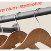 SONGMICS drabužių stovas sienai, 2 vnt. rinkinys, 30 x 84 x 7 cm, juodas