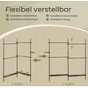 Songmics Drabužių kabykla 3 aukštų 33,5 x (162-238) x (220-300) cm