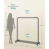 Songmics Drabužių stovas 38x110x141,5 cm Juodas Plienas