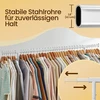 SONGMICS drabužių kabyklos su ratukais, drabužių stovas, ištraukiamas drabužių stovas