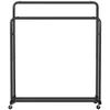 Songmics Drabužių stovas 46,5x110x155,5 cm Juodas plienas