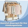 Songmics Drabužių stovas su ratukais, 2 stulpeliai, plienas