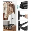 Songmics Drabužių stovas 83x45x157 cm Juodas metalas