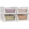 Songmics Spintos organizatorių rinkinys, 43x33x18.5 cm, balta, plastikas