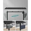 Songmics Elektrinis aukščio reguliuojamas stalas 140x60x72-120 cm juodas plienas