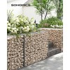 Kodustaar Songmics Gabionų krepšiai 100 x 80 x 30 cm, 3 vnt., sidabriniai