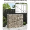 Songmics Gabionų krepšiai 100 x 80 x 30 cm, 2 vnt., sidabriniai