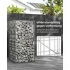 Songmics Vielinis krepšelis 100 x 30 x 30 cm, 2 vnt., sidabrinis