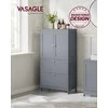 Songmics Grindinis laikymo spintelė 60x30x110 cm Pilka