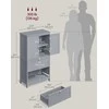 Songmics Grindinis laikymo spintelė 60x30x110 cm Pilka