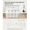 Songmics Gyvūnų maniežas, 125x63x42 cm, balta