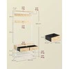 Songmics Hall medžio 30x80,5x181,5 cm auksinis ąžuolas ir baltas sandėliavimas