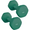 SONGMICS hanteliai, 2 vnt. rinkinys, 4kg, jėgos treniruotės, namuose, biure, sporto salėje, juodi