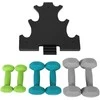 Songmics Hantelių rinkinys, 38.5x35.5x14.5 cm, juoda