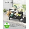 Songmics Indų džiovinimo stovas 47,1x36,7x42,1 cm juodas plienas