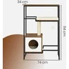 Songmics Katės baldai FEANDREA su pliušinėmis pagalvėmis 74x34x114 cm