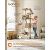 Songmics Kačių medis 59x48.5x203.5 cm Rudas sisalas