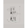 Songmics Draskyklė katėms 50 x 50 x 160 cm