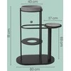 Songmics Draskyklė 80x43x107 cm juoda