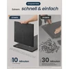 Songmics Kačių tualeto spintelė su „Push to Open“ durelėmis, juoda–tamsaus riešutmedžio, 80 x 50 x 50 cm
