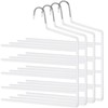 Songmics Kelnės pakabos 32x0,5x35 cm balta metalas komplektas