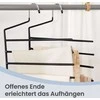 Songmics Kelninių pakaba 32x0,5x35 cm juoda, metalas
