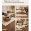 Songmics Kilimas 3D, neslystantis, kreminės baltos spalvos, 150 × 80 cm