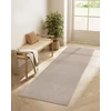 Songmics Kilimas 80 x 200 cm, smėlio spalvos