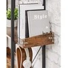 Songmics Knygų lentyna 100x28x178 cm Ruda medžio drožlių plokštė Plienas