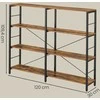 Songmics Lentyna, rudos-juodos spalvos, 120x30x109,4 cm