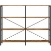 Songmics Lentyna, rudos-juodos spalvos, 120x30x109,4 cm